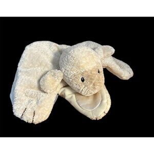Gund Comfy Cozy Lamb #5865 Cream Baby Security Blanket Lovey Plush Satin Feet